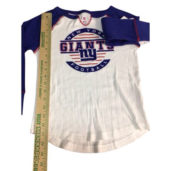 NEW YORK GIANTS NFL TEENS TEAM APPAREL Long Sleeve V Neck MSRP $27.99 Small 6 - Picture 7 of 8